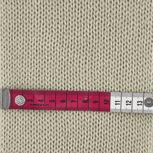 knit sample on bulky gauge knitting machine