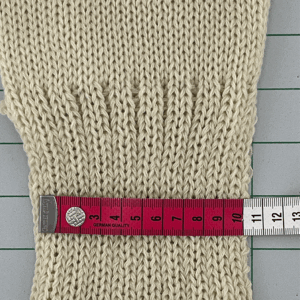 rib sample on bulky gauge knitting machine