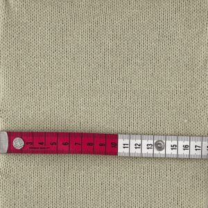 knit sample on standard gauge knitting machine