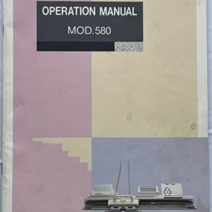 SK580 op. manual cover